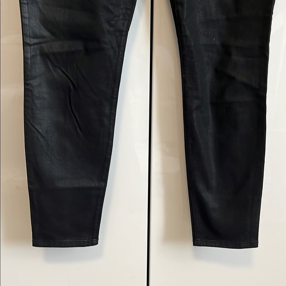 JOE’S JEANS Jet Black Coated Skinny Ankle Jeans, Size 30 - Picture 5 of 15